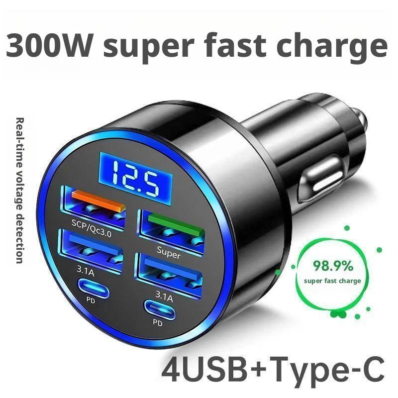 300W PD Car Charger 6 Ports Fa - Usb C Hub 评论和价格