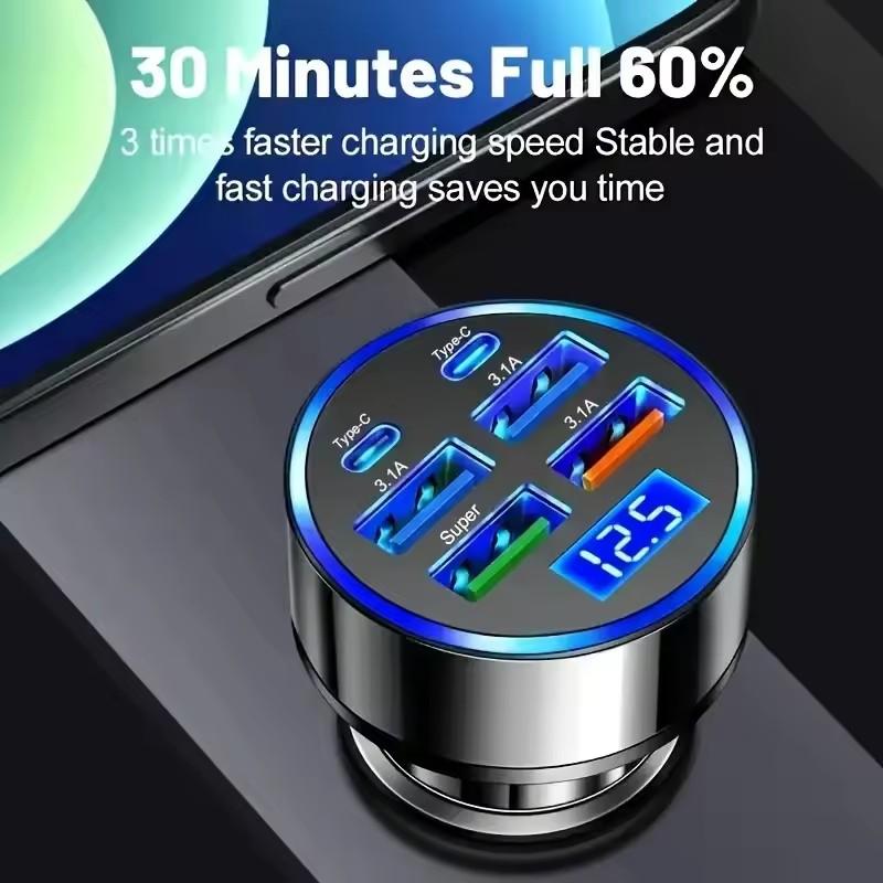 300W PD Car Charger 6 Ports Fa - Usb C Hub 评论和价格