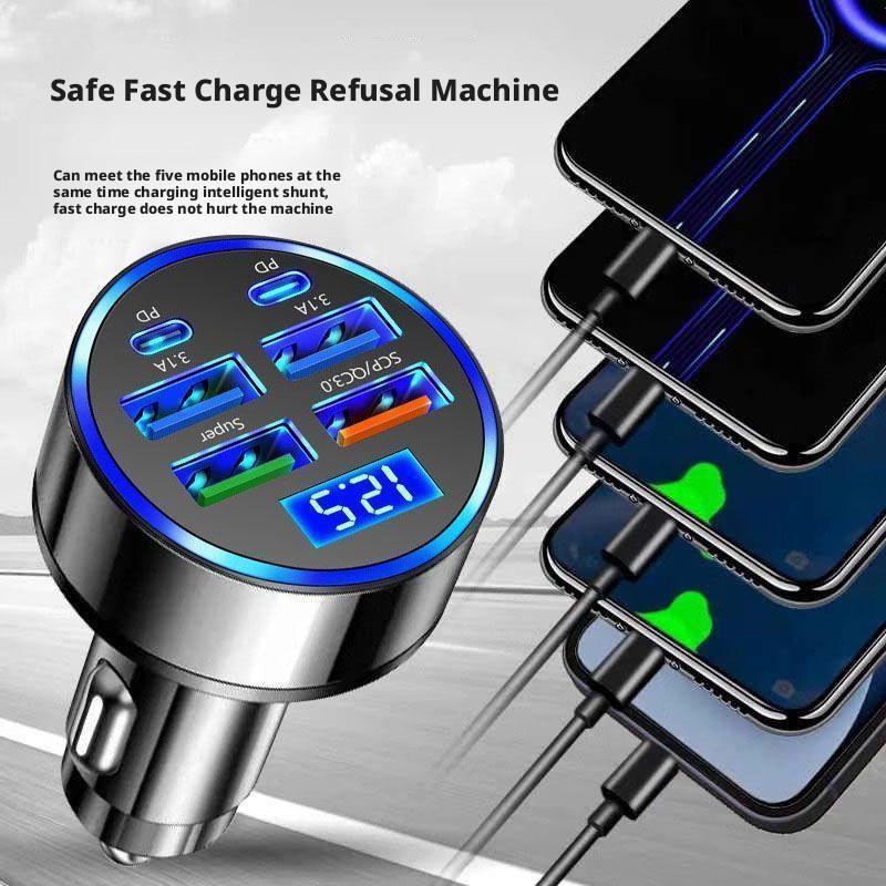 300W PD Car Charger 6 Ports Fa - Usb C Hub 评论和价格