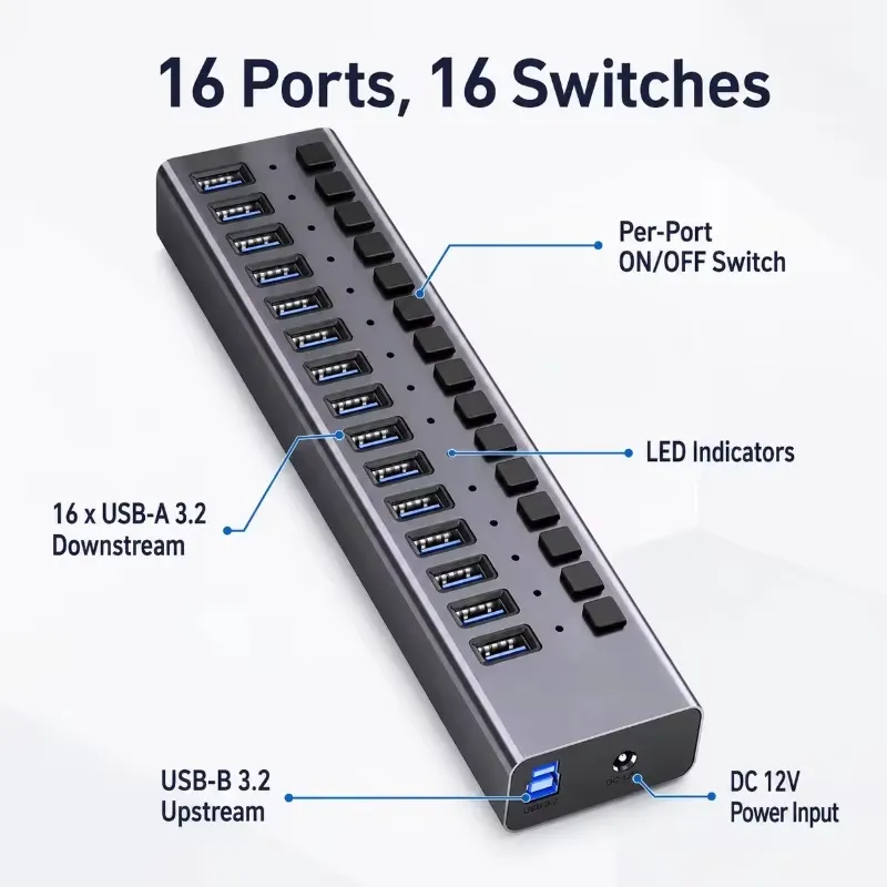 AP01 for 16-Port Powered USB 3 - Usb Hub 评论和价格