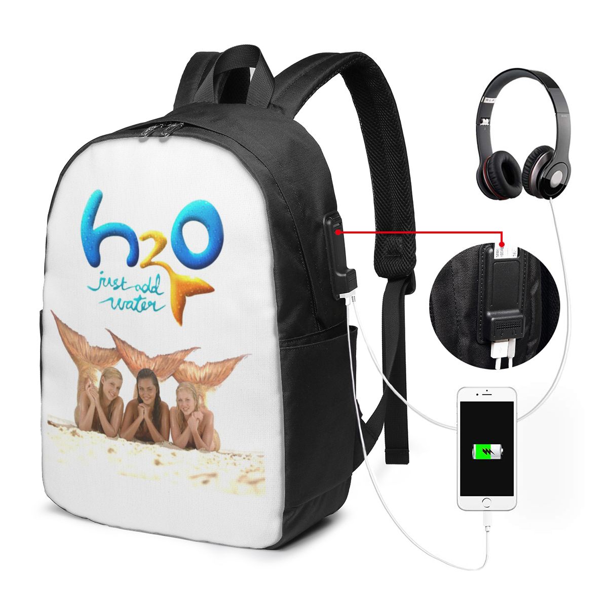 Cartoon Anime H2O Just Add Wat - Laptop Bag 评论和价格