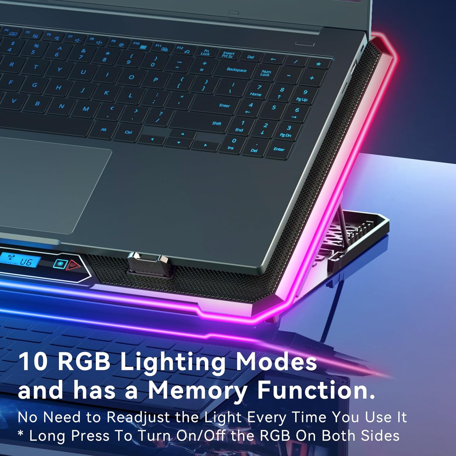 RGB Laptop Cooling Pad Gaming  - Laptop Cooling Pad 评论和价格