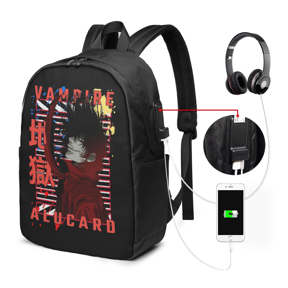 Alucard Hellsing Manga Backpac - Laptop Bag 评论和价格