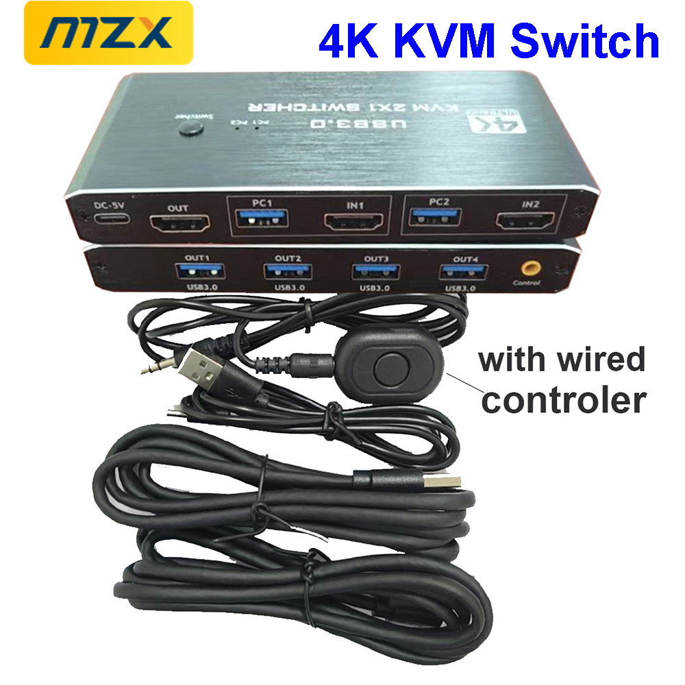 KVM Switch 4K 60Hz Switcher US - Hdmi Cable 评论和价格