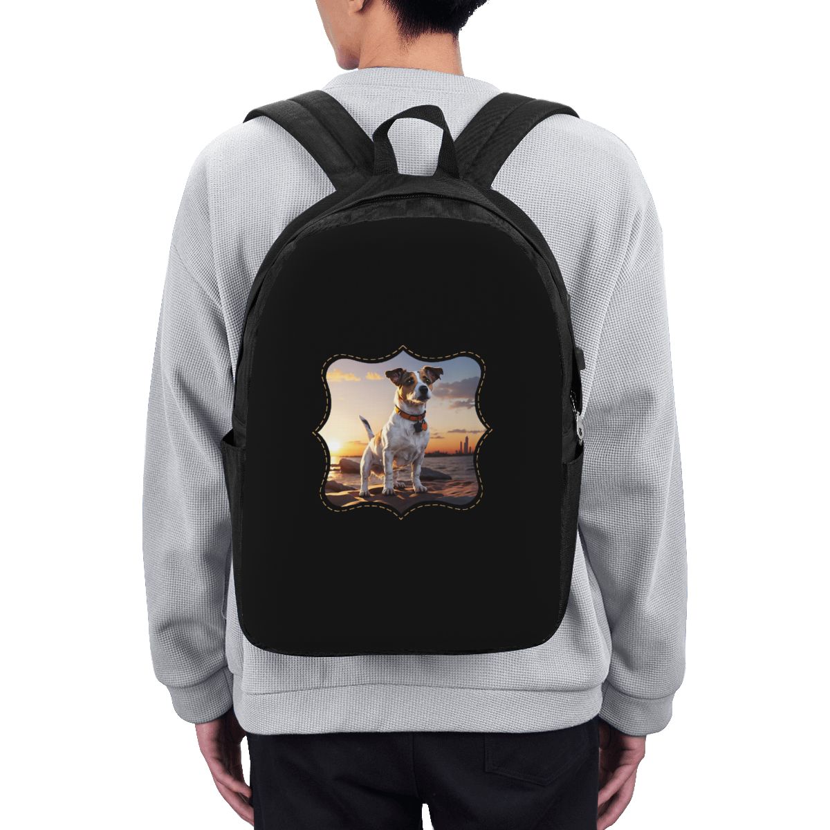 Jack Russell Dog At Sunset Bac - Laptop Bag 评论和价格