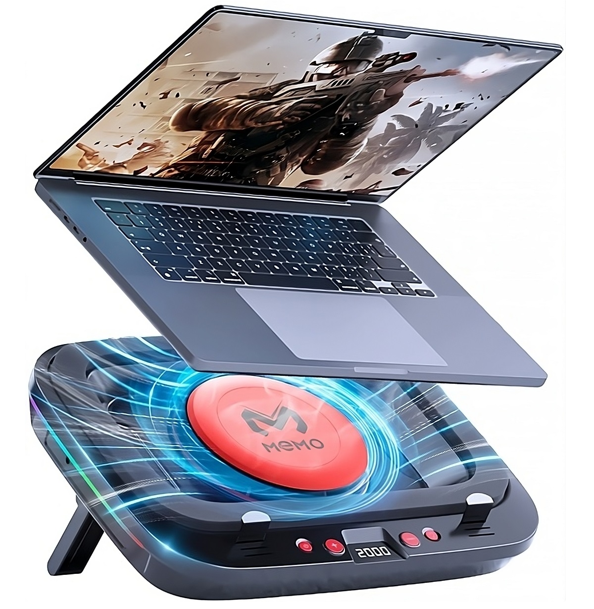 Memo Laptop Cooler with LED Di - Laptop Cooling Pad 评论和价格