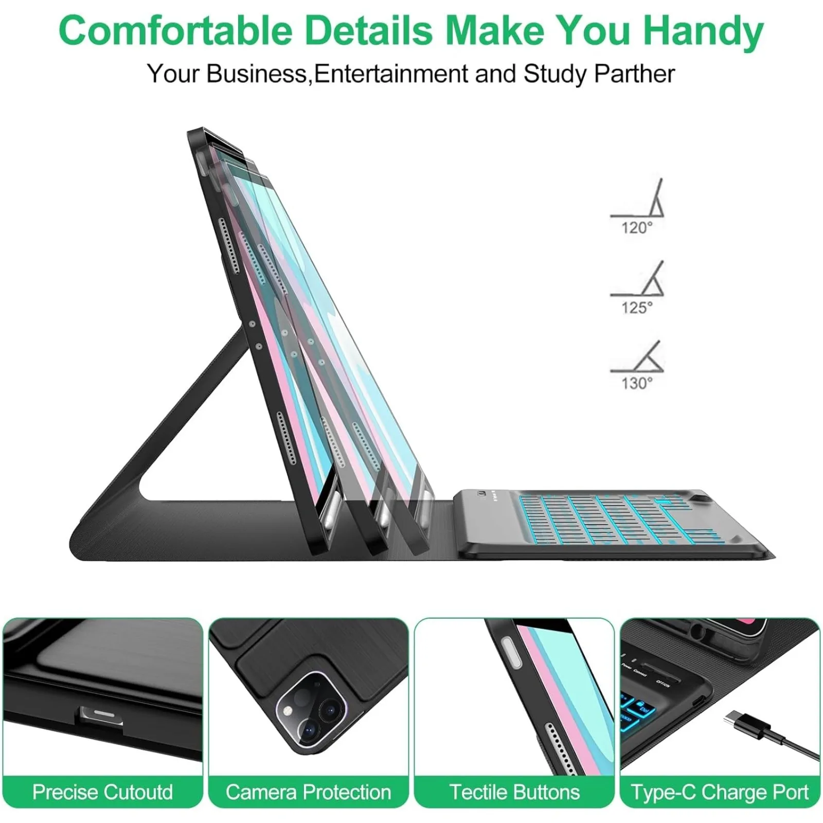 Keyboard Case & Mouse for iPad - Keyboard Cover 评论和价格