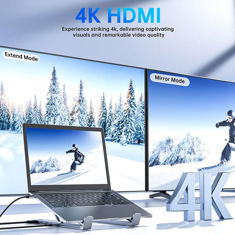 8-in-1 USB-C Laptop Stand With - Usb C Hub 评论和价格